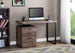 I 7408 Computer Desk - 48"L / Brown Reclaimed Wood / Black Metal - Furniture Depot