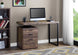 I 7408 Computer Desk - 48"L / Brown Reclaimed Wood / Black Metal - Furniture Depot