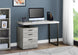 I 7409 Computer Desk - 48"L / Grey Reclaimed Wood / Black Metal - Furniture Depot