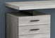 I 7409 Computer Desk - 48"L / Grey Reclaimed Wood / Black Metal - Furniture Depot