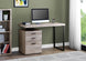 I 7410 Computer Desk - 48"L / Taupe Reclaimed Wood / Black Metal - Furniture Depot