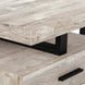 I 7410 Computer Desk - 48"L / Taupe Reclaimed Wood / Black Metal - Furniture Depot
