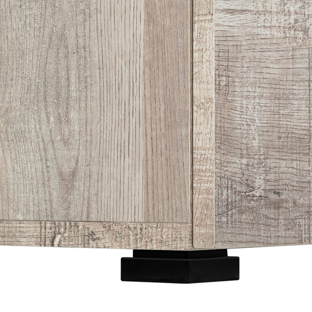 I 7410 Computer Desk - 48"L / Taupe Reclaimed Wood / Black Metal - Furniture Depot