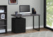 I 7411 Computer Desk - 48"L / Black / Grey Top Left/Right Facing - Furniture Depot