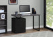 I 7411 Computer Desk - 48"L / Black / Grey Top Left/Right Facing - Furniture Depot