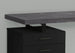 I 7411 Computer Desk - 48"L / Black / Grey Top Left/Right Facing - Furniture Depot