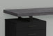 I 7411 Computer Desk - 48"L / Black / Grey Top Left/Right Facing - Furniture Depot