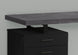 I 7411 Computer Desk - 48"L / Black / Grey Top Left/Right Facing - Furniture Depot