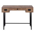 I 7412 Computer Desk - 48"L / Brown Reclaimed Wood / Black Metal - Furniture Depot