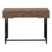 I 7412 Computer Desk - 48"L / Brown Reclaimed Wood / Black Metal - Furniture Depot