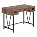 I 7412 Computer Desk - 48"L / Brown Reclaimed Wood / Black Metal - Furniture Depot