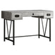 I 7413 Computer Desk - 48"L / Grey Reclaimed Wood / Black Metal - Furniture Depot (7881135259896)