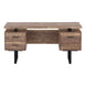 I 7416 Computer Desk - 60"L / Brown Reclaimed Wood / Black Metal - Furniture Depot (7881135358200)