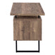 I 7416 Computer Desk - 60"L / Brown Reclaimed Wood / Black Metal - Furniture Depot (7881135358200)