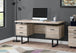 I 7418 Computer Desk - 60"L / Taupe Reclaimed Wood / Black Metal - Furniture Depot