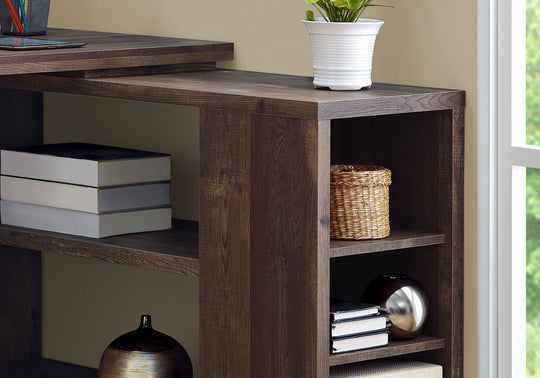 I 7420 Computer Desk - Brown Reclaimed Wood L/R Facing Corner - Furniture Depot (7881135522040)