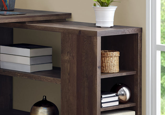 I 7420 Computer Desk - Brown Reclaimed Wood L/R Facing Corner - Furniture Depot (7881135522040)