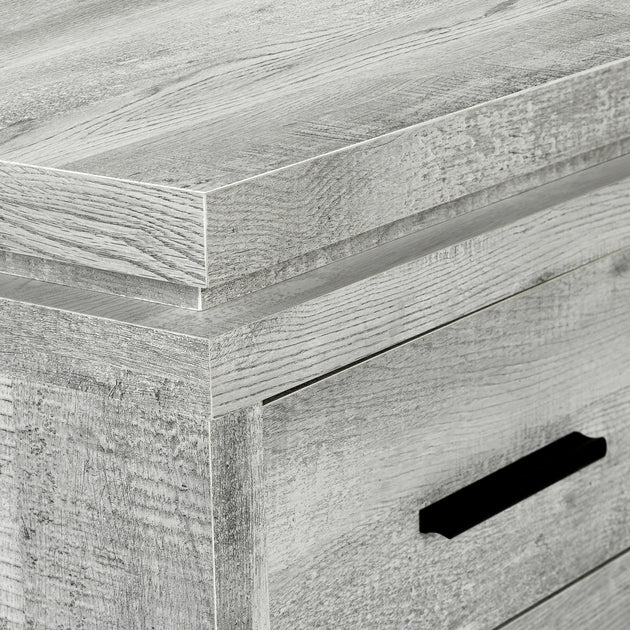 I 7421 Computer Desk - Grey Reclaimed Wood L/R Facing Corner - Furniture Depot