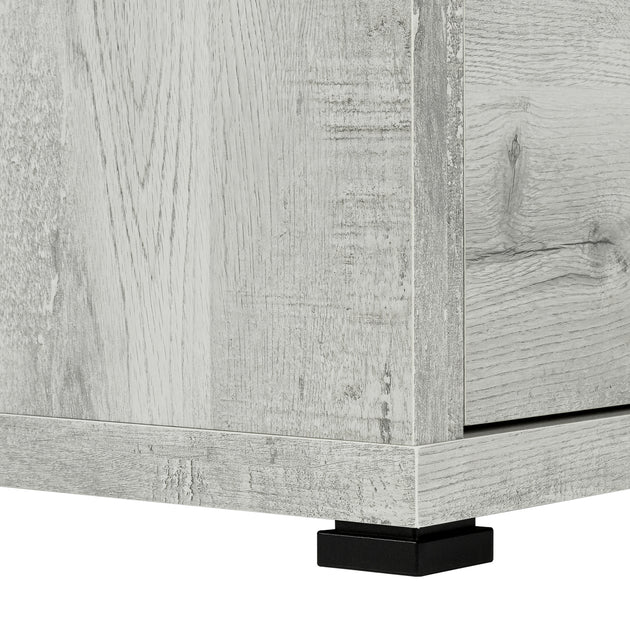 I 7421 Computer Desk - Grey Reclaimed Wood L/R Facing Corner - Furniture Depot