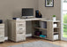 I 7422 Computer Desk - Taupe Reclaimed Wood L/R Facing Corner - Furniture Depot (7881135620344)