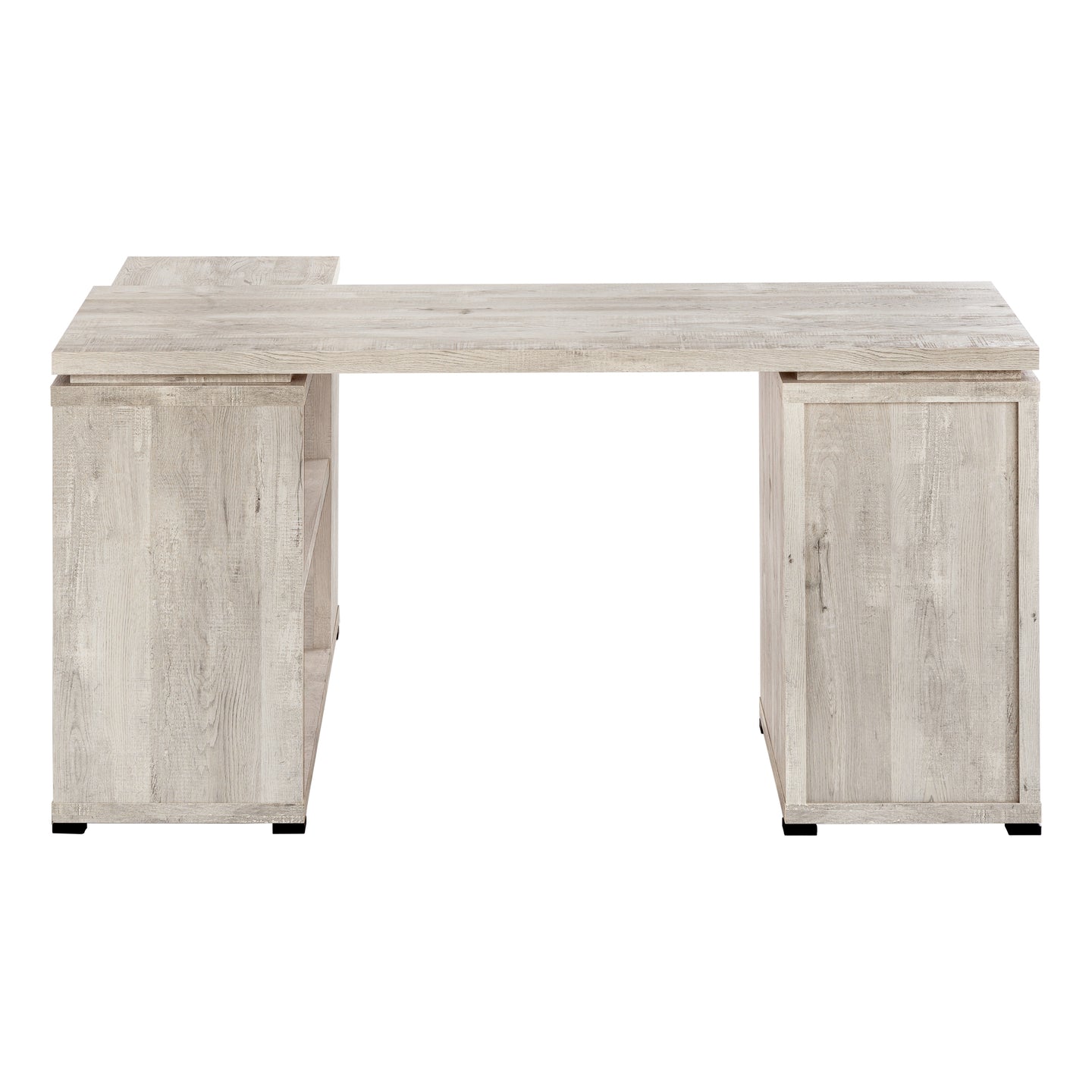I 7422 Computer Desk - Taupe Reclaimed Wood L/R Facing Corner - Furniture Depot (7881135620344)