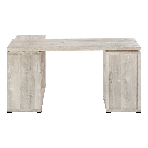 I 7422 Computer Desk - Taupe Reclaimed Wood L/R Facing Corner - Furniture Depot (7881135620344)