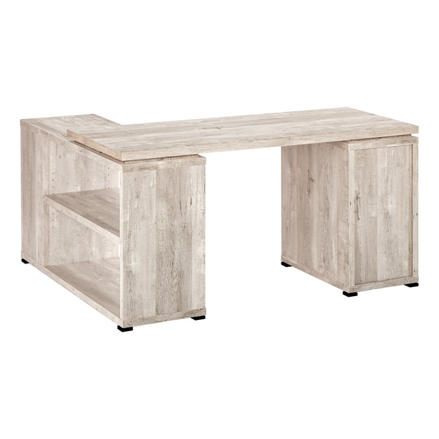 I 7422 Computer Desk - Taupe Reclaimed Wood L/R Facing Corner - Furniture Depot (7881135620344)