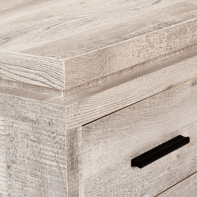 I 7422 Computer Desk - Taupe Reclaimed Wood L/R Facing Corner - Furniture Depot (7881135620344)