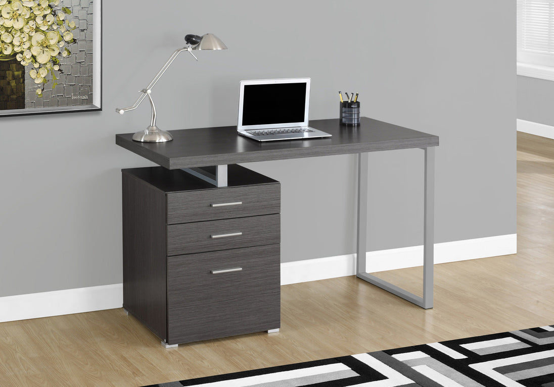 I 7426 Computer Desk - 48"L / Grey Left Or Right Facing - Furniture Depot