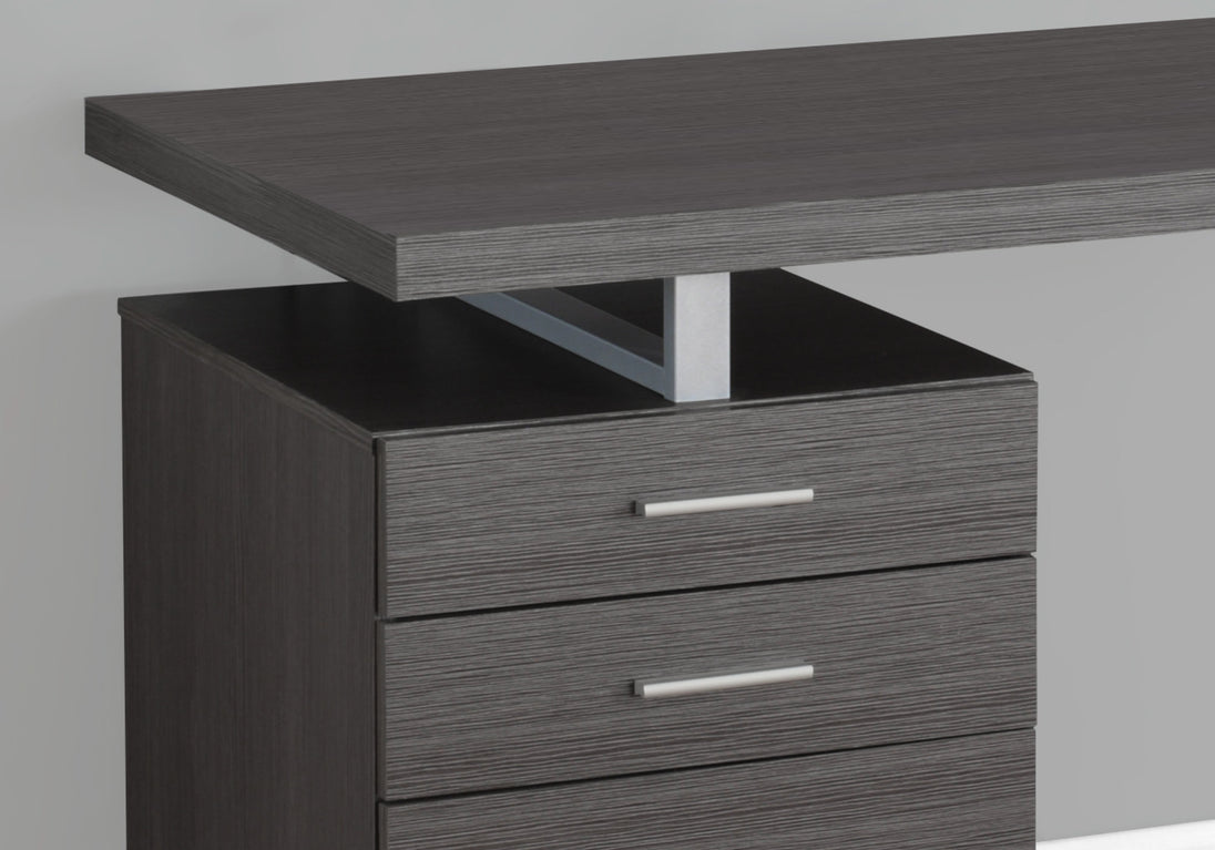 I 7426 Computer Desk - 48"L / Grey Left Or Right Facing - Furniture Depot