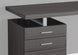 I 7426 Computer Desk - 48"L / Grey Left Or Right Facing - Furniture Depot