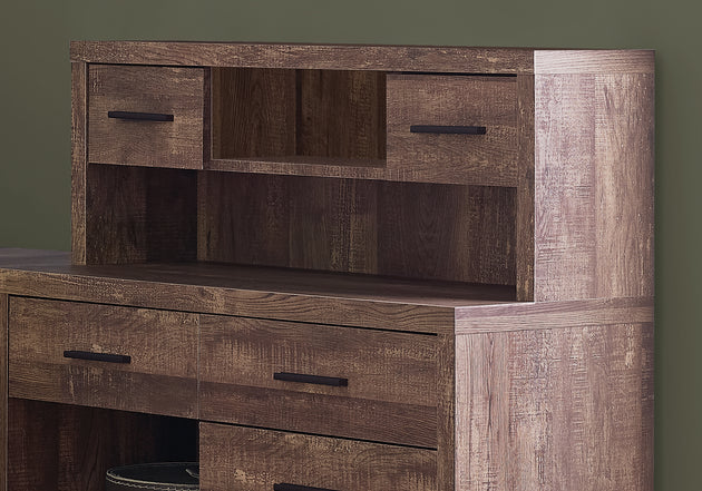 I 7427 Computer Desk - Brown Reclaimed Wood L/R Facing Corner - Furniture Depot