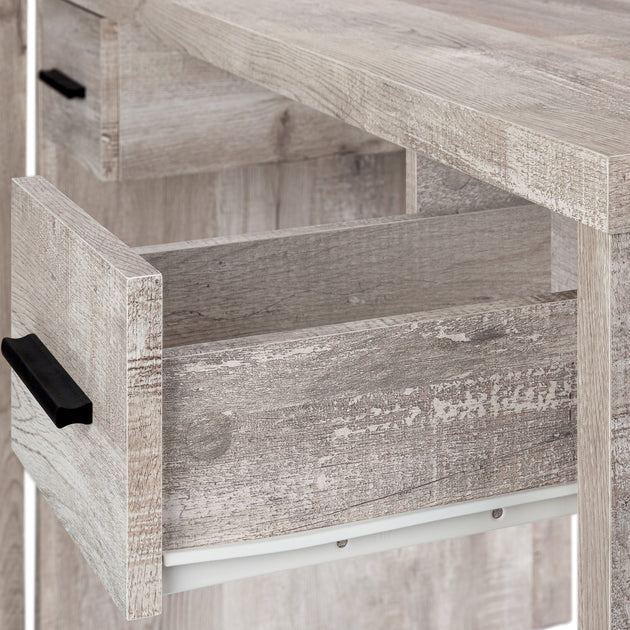 I 7429 Computer Desk - Taupe Reclaimed Wood L/R Facing Corner - Furniture Depot