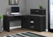 I 7430 Computer Desk - Black / Grey Top Left/Right Facing Corner - Furniture Depot