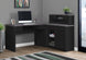 I 7430 Computer Desk - Black / Grey Top Left/Right Facing Corner - Furniture Depot