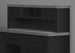I 7430 Computer Desk - Black / Grey Top Left/Right Facing Corner - Furniture Depot