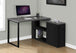 I 7433 Computer Desk - Black / Grey Top Left/Right Facing Corner - Furniture Depot