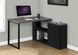 I 7433 Computer Desk - Black / Grey Top Left/Right Facing Corner - Furniture Depot