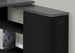 I 7433 Computer Desk - Black / Grey Top Left/Right Facing Corner - Furniture Depot