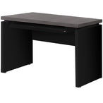 I 7439 Computer Desk - 48"L / Black / Grey Top - Furniture Depot (7881136210168)