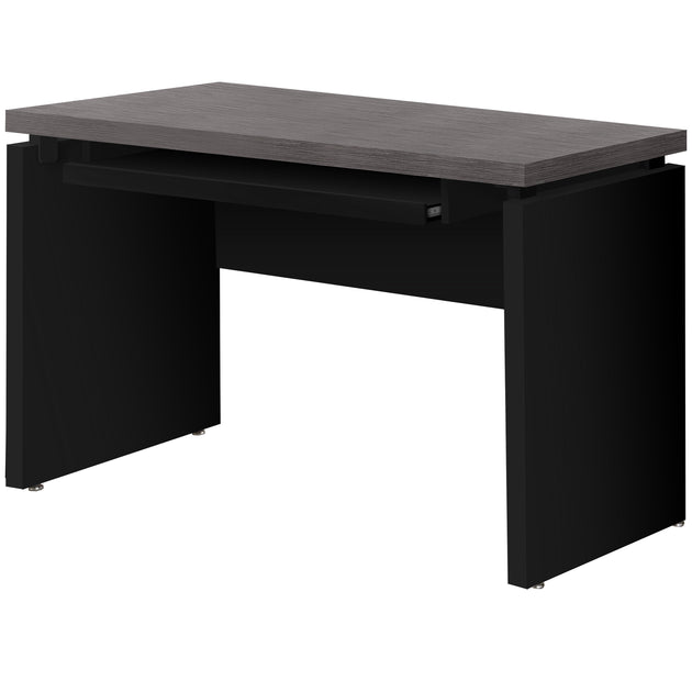 I 7439 Computer Desk - 48"L / Black / Grey Top - Furniture Depot (7881136210168)