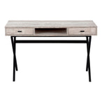 I 7449 Computer Desk - 48"L / Taupe Reclaimed Wood / Black Metal - Furniture Depot (7881136439544)