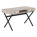 I 7449 Computer Desk - 48"L / Taupe Reclaimed Wood / Black Metal - Furniture Depot (7881136439544)