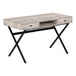 I 7449 Computer Desk - 48"L / Taupe Reclaimed Wood / Black Metal - Furniture Depot (7881136439544)