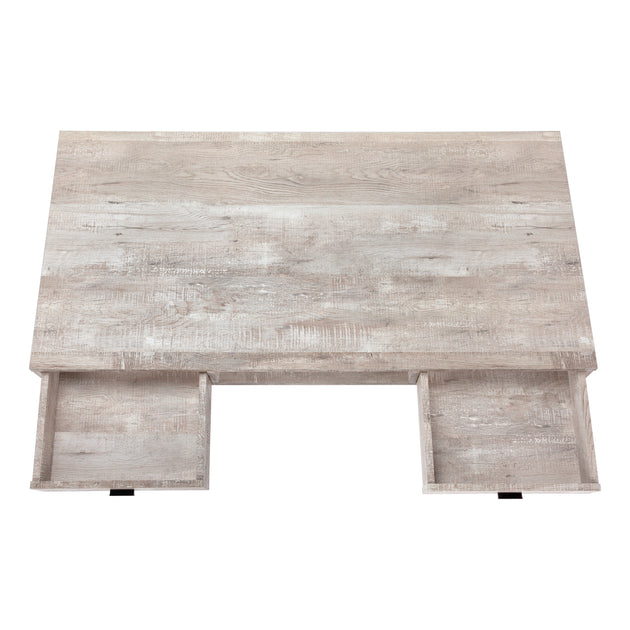 I 7449 Computer Desk - 48"L / Taupe Reclaimed Wood / Black Metal - Furniture Depot (7881136439544)