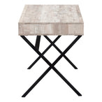 I 7449 Computer Desk - 48"L / Taupe Reclaimed Wood / Black Metal - Furniture Depot (7881136439544)