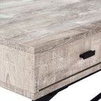 I 7449 Computer Desk - 48"L / Taupe Reclaimed Wood / Black Metal - Furniture Depot (7881136439544)