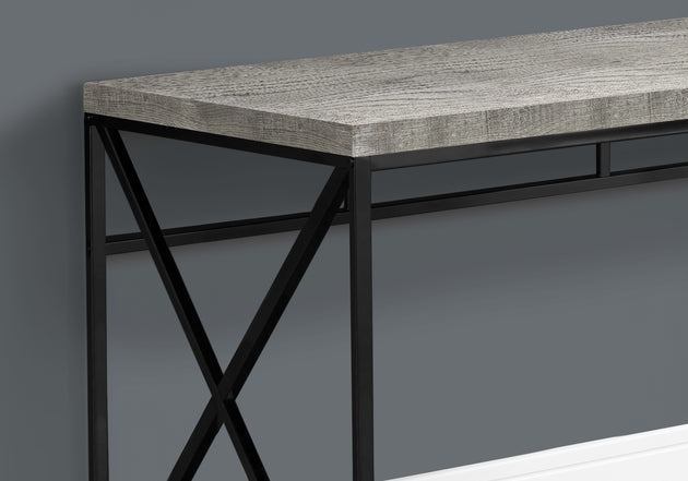 I 7451 Computer Desk - 48"L / Grey Reclaimed Wood / Black Metal - Furniture Depot (7881136505080)