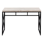 I 7452 Computer Desk - 48"L / Taupe Reclaimed Wood / Black Metal - Furniture Depot (7881136537848)