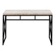 I 7452 Computer Desk - 48"L / Taupe Reclaimed Wood / Black Metal - Furniture Depot (7881136537848)